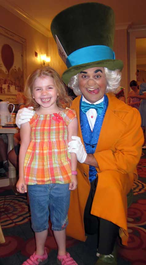 Mad Hatter at 1900 Park Fare at the Grand Floridian Resort at Disney World