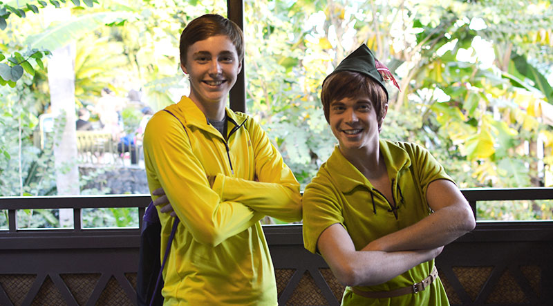 Peter Pan character meet Magic Kingdom Disney World Adventureland