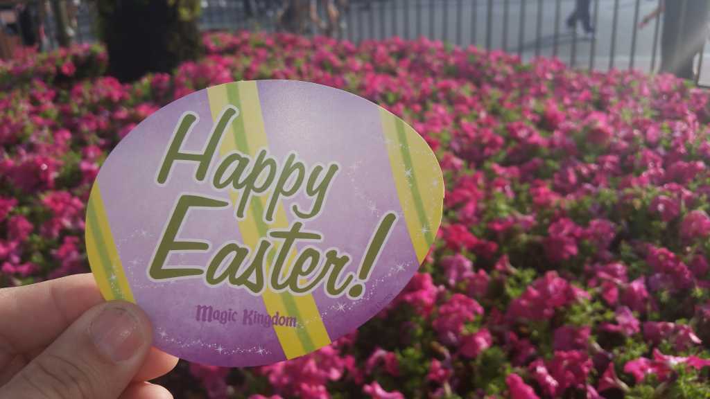 Easter Bunny autograph card at the Magic Kingdom in Disney World