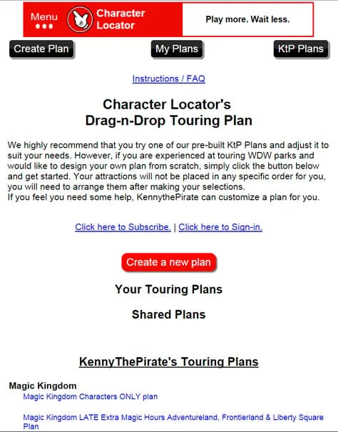 Character Locator App for Disney World now offering Touring Plans 2