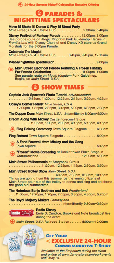 Magic Kingdom 24 hour party coolest summer ever times guide 4