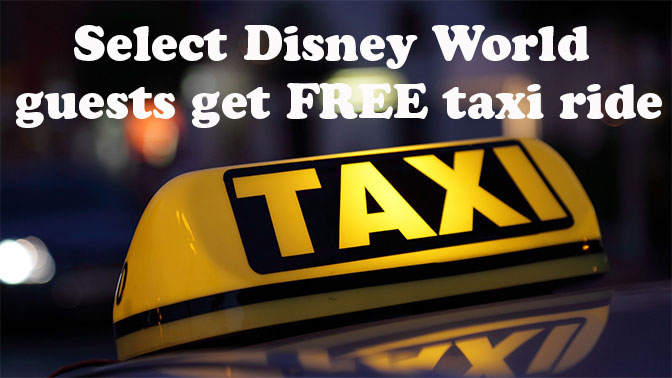 Disney World free taxi ride test