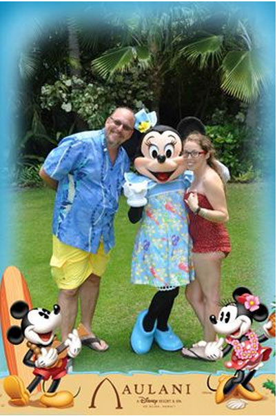 Minnie Mouse at Aulani Disney Photopass 2