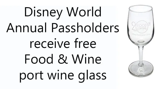 Annual Passholders receive free Epcot Food and Wine Festival Port Wine Glass