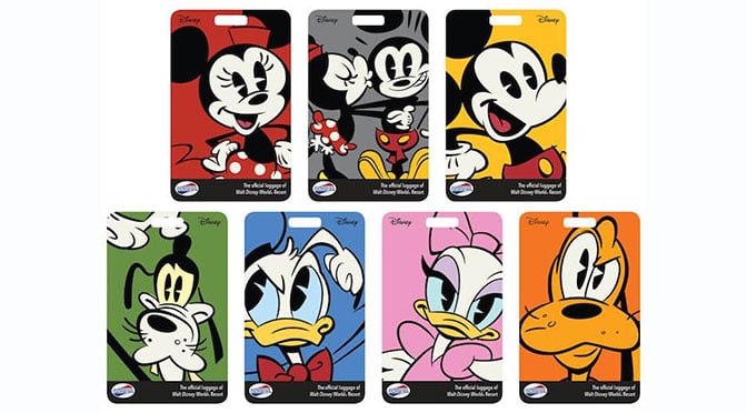 New Walt Disney World Travel Luggage Tags to match Magic Band colors