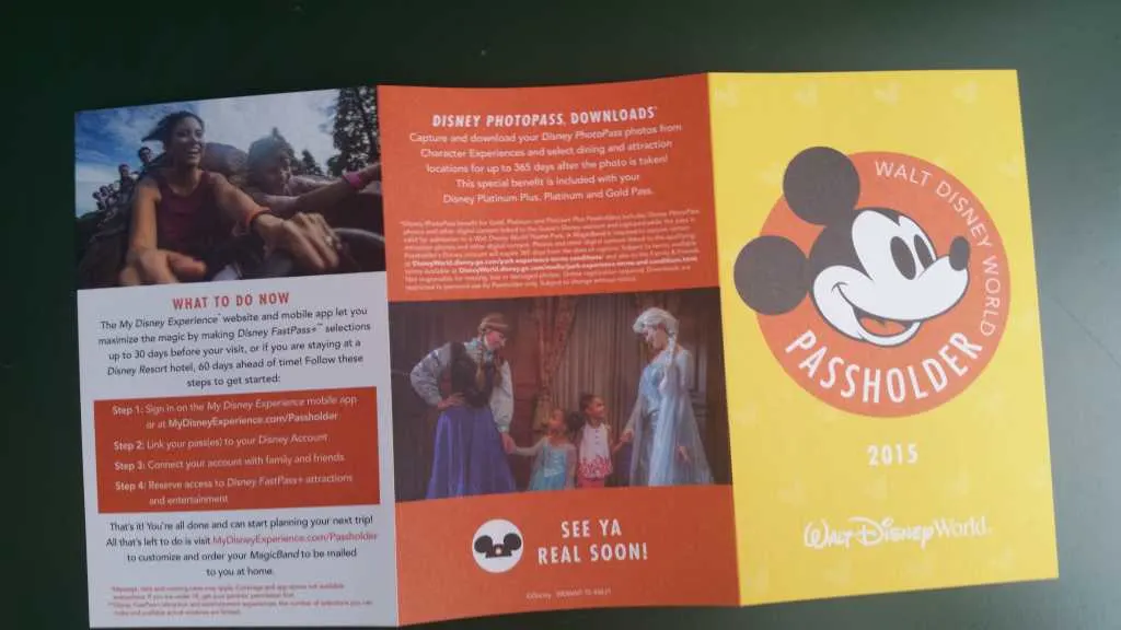 Walt Disney World Annual Pass design 2015