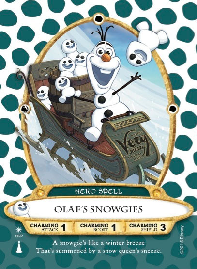 Olaf's Snowgies Sorcerers of the Magic Kingdom Card for Mickey's Very Merry Christmas Party