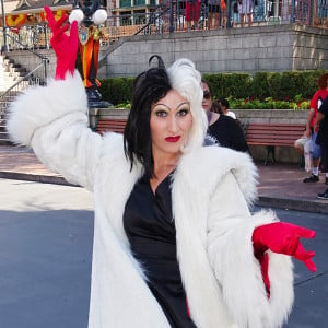 Cruella de Vil at Disneyland 2015