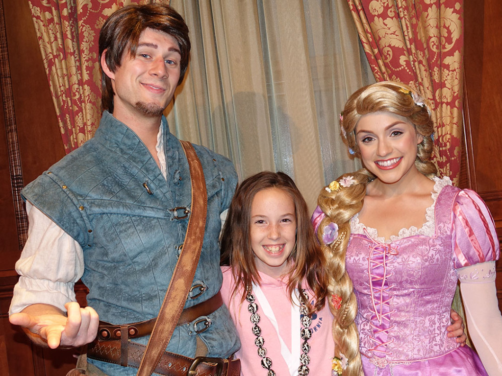 DVC 25th Anniversary Party at Magic Kingdom in Disney World Flynn Rider & Rapunzel #dvc25