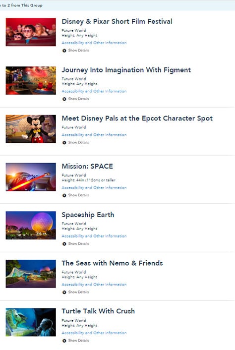 Fastpass changes Epcot 2