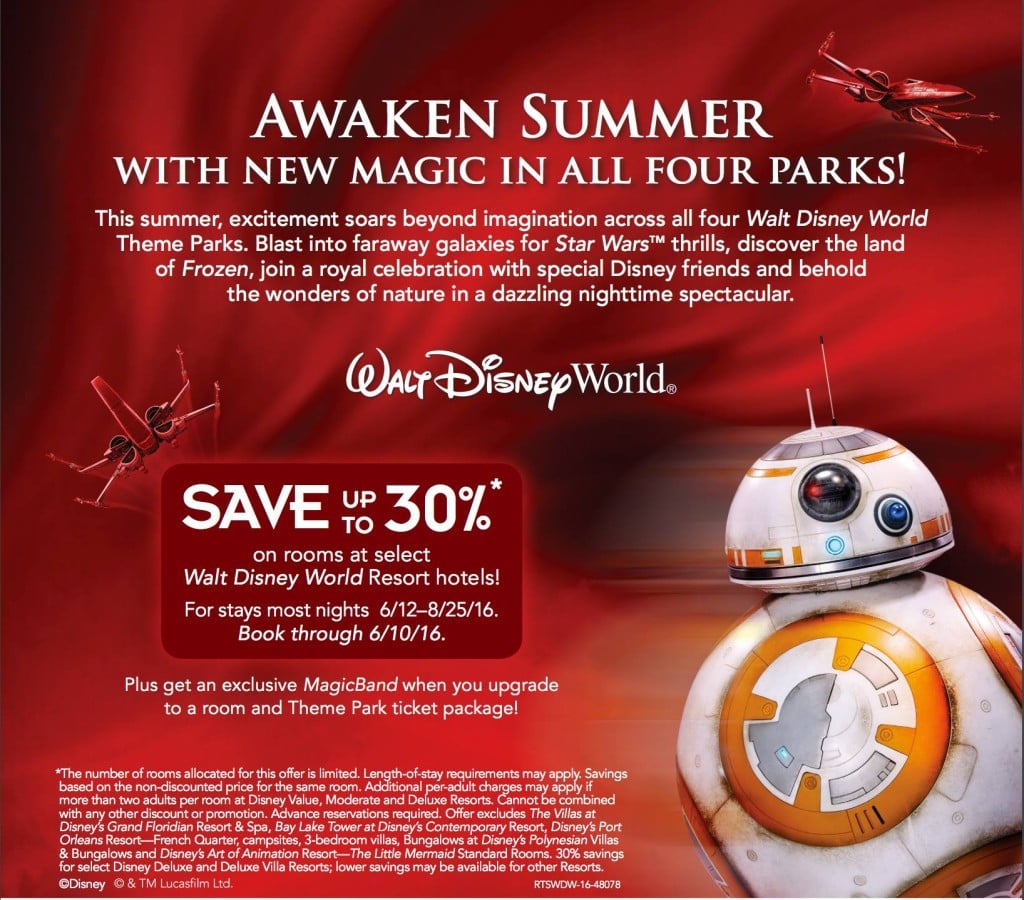 Awaken Summer at Disney World with 30% off rooms and special MagicBand