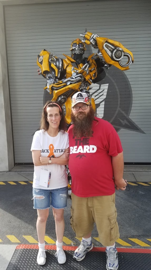 Universal Orlando Character Day with Ryan and Heather April 2016 (3) Bumblebee