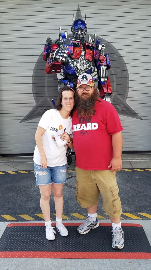 Universal Orlando Character Day with Ryan and Heather April 2016 (36) Optimus Prime