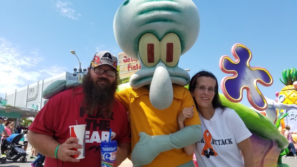 Universal Orlando Character Day with Ryan and Heather April 2016 (45) Squidward