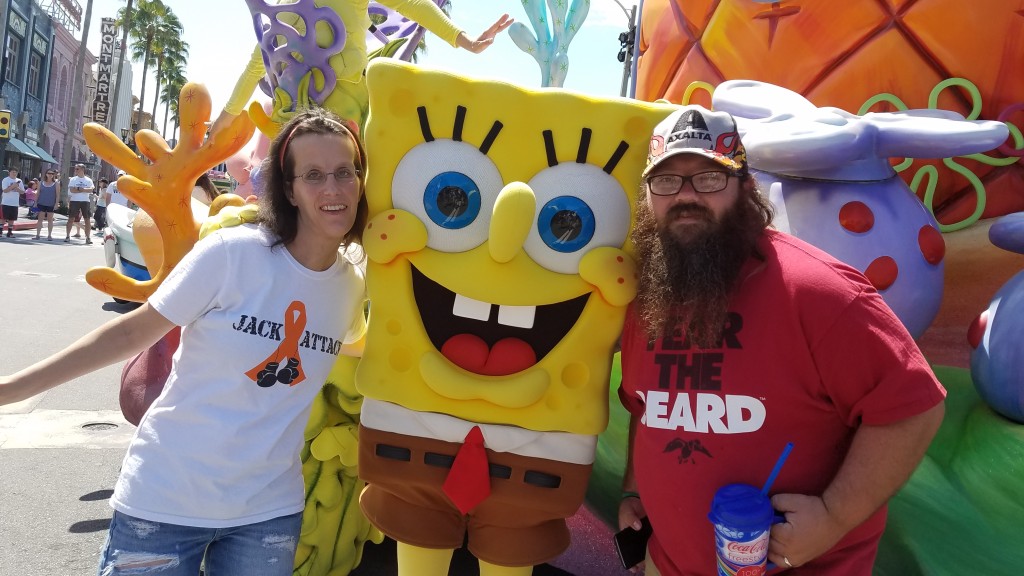 Universal Orlando Character Day with Ryan and Heather April 2016 (46) Spongebob Squarepants