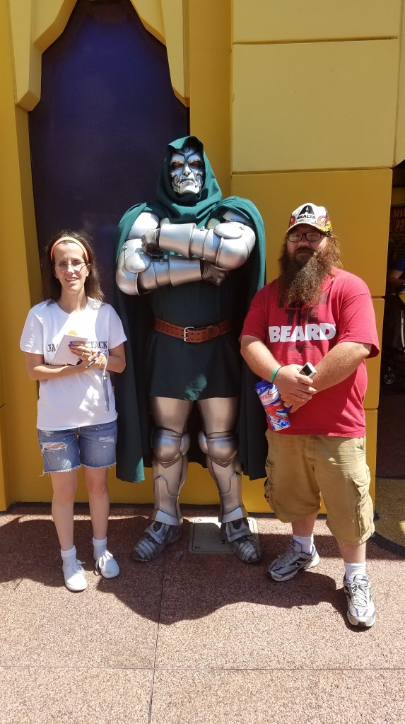 Universal Orlando Character Day with Ryan and Heather April 2016 (58) Dr Doom