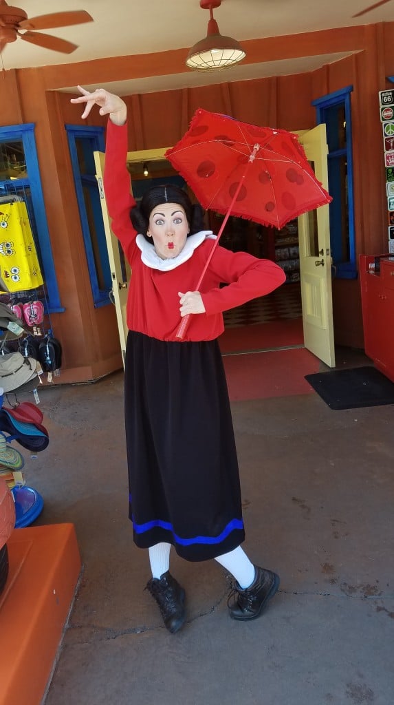 Universal Orlando Character Day with Ryan and Heather April 2016 (63) Olive Oyl