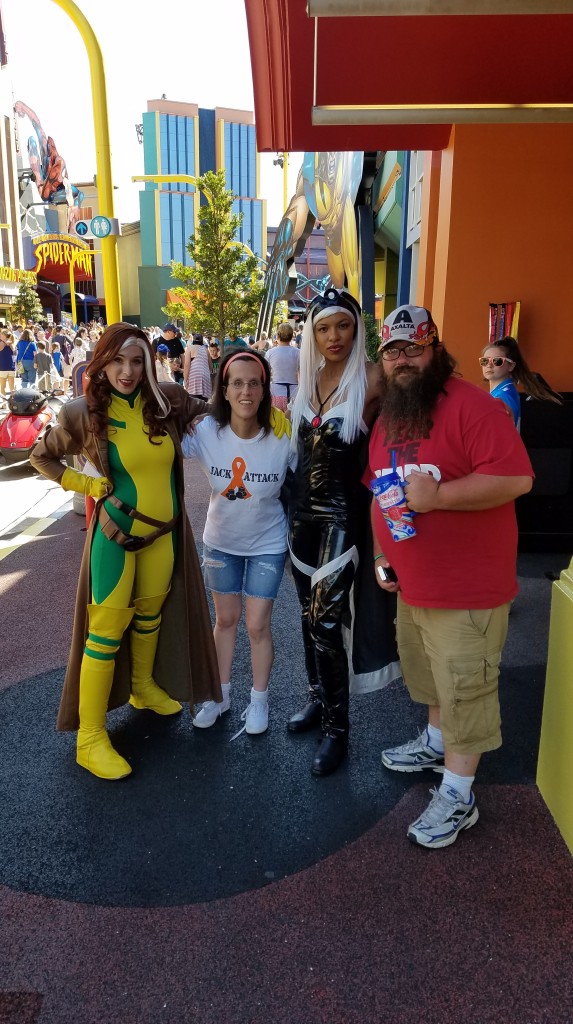 Universal Orlando Character Day with Ryan and Heather April 2016 (72) Rogue and Storm