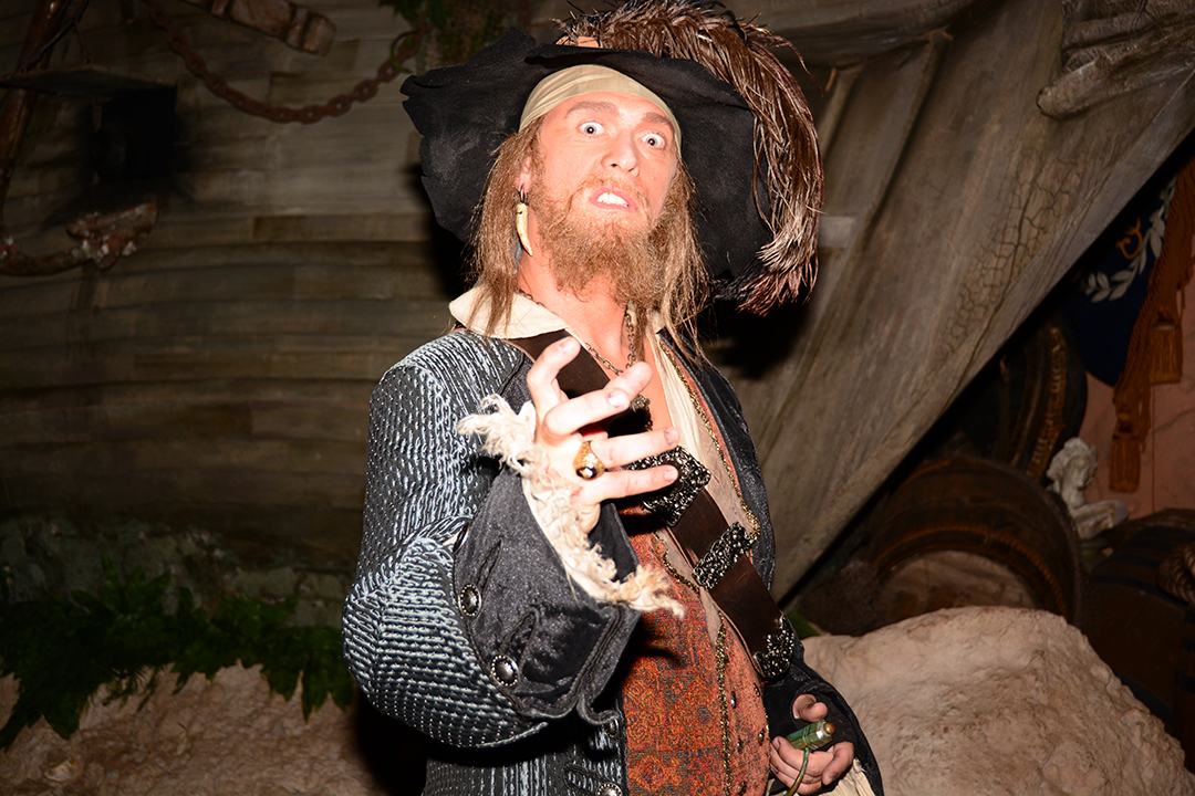 Captain Barbossa at Villains Unleashed at Hollywood Studios August 2014