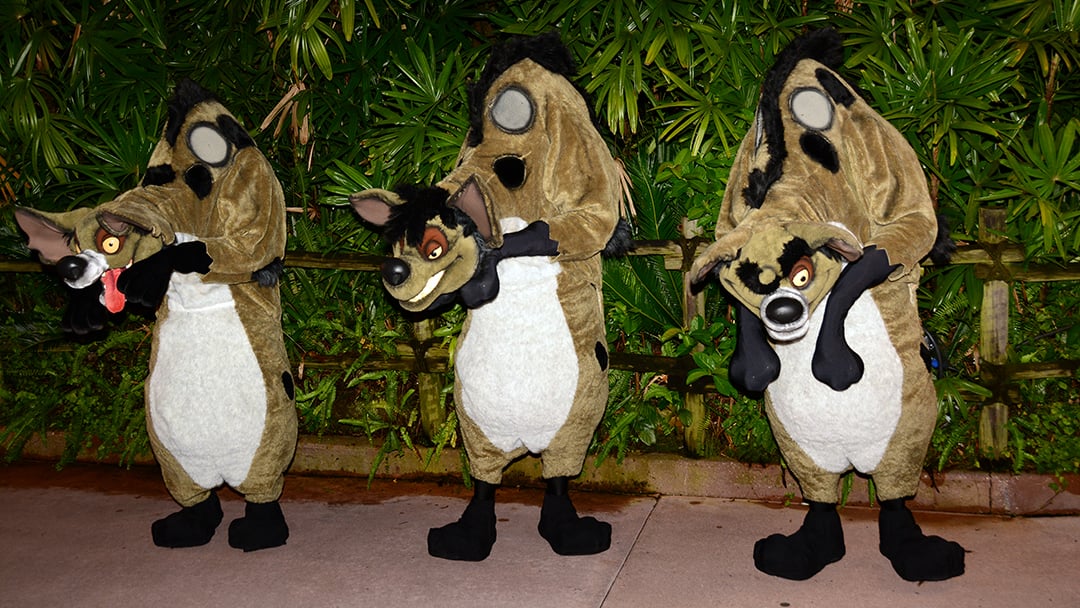 Lion King Hyenas at Villains Unleashed at Hollywood Studios August 2014 