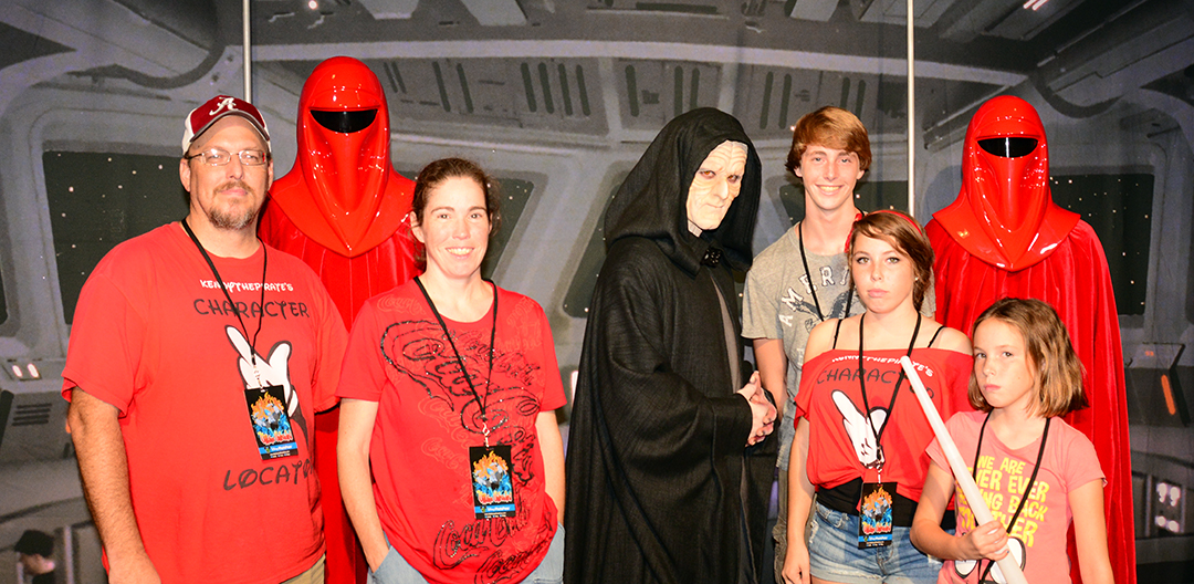 Emperor Palpatine and Royal Guards at Villains Unleashed at Hollywood Studios August 2014