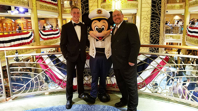 Captain Mickey Mouse on board the Disney Fantasy KennythePirate