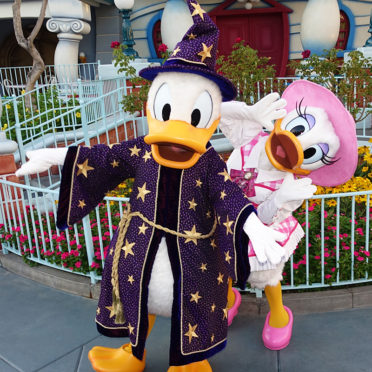 Donald and Daisy at Disneyland Halloween Party 2015