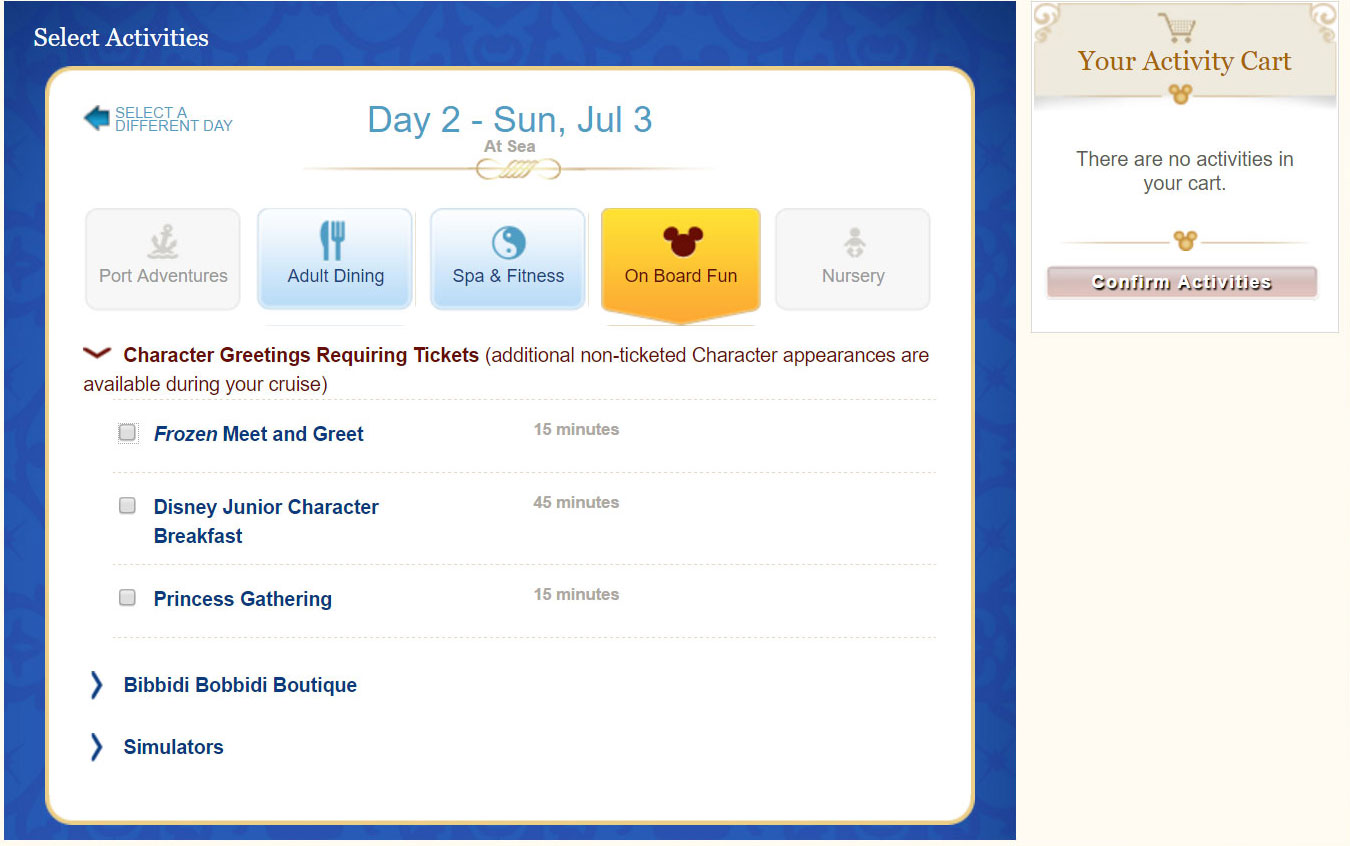 How to book special meet and greets on a Disney Cruise (3)