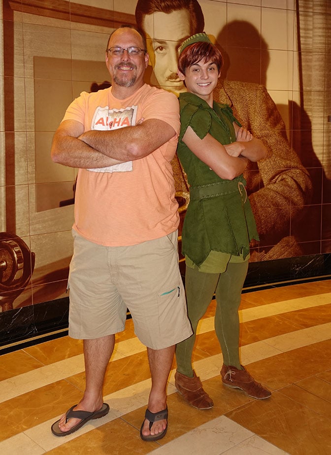 Peter Pan onboard Disney Fantasy KennythePirate