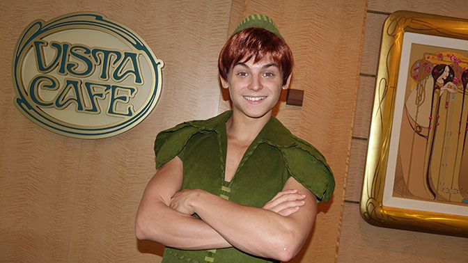 Peter Pan onboard Disney Fantasy
