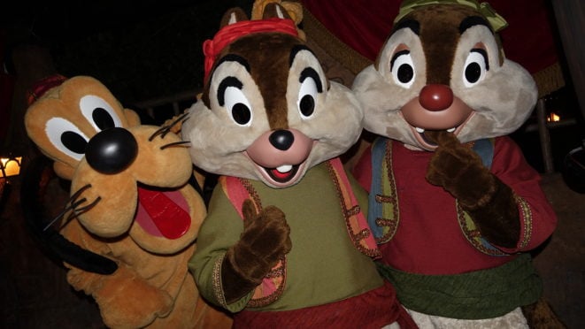 Pluto Chip n Dale Pirates Disneyland Mickey's Halloween Party 2015