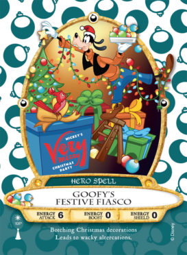 Goofy Sorcerers of the Magic Kingdom card for Mickey's Very Merry Christmas Party