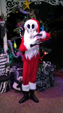Jack Skellington as Sandy Claws Mickey's Very Merry Christmas Party 2016