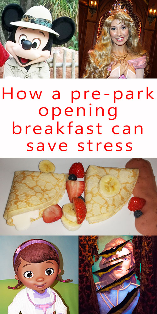 How a pre park opening breakfast can save you time and stress