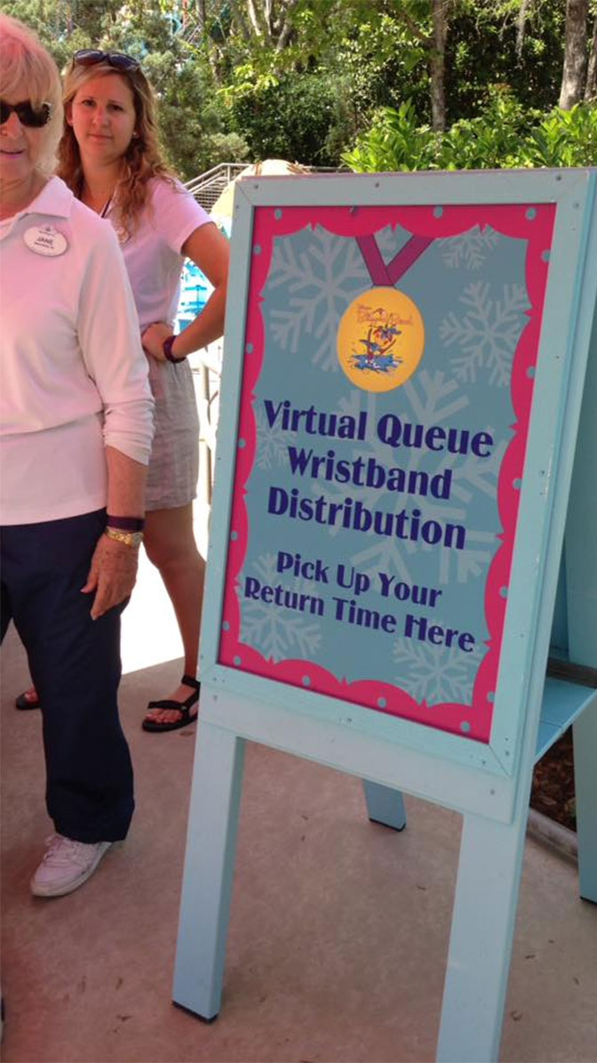 How the Virtual queue system test actually functions at Disney Water Parks