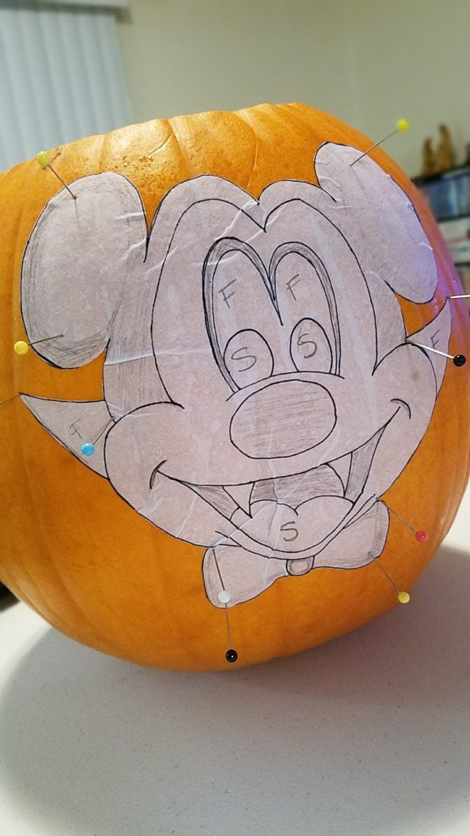 Vampire Mickey Halloween Pumpkin
