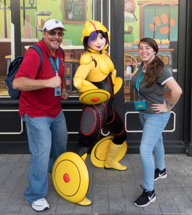 Gogo Tomago from Big Hero 6 at Fandaze in Disneyland Paris 2018