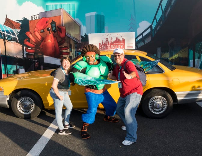 Wasabi from Big Hero 6 at Fandaze in Disneyland Paris 2018