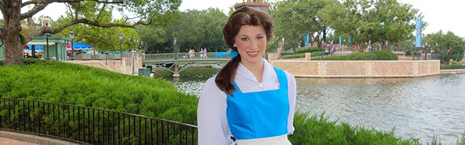 Belle Epcot meet and greet KennythePirate