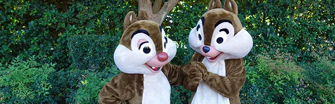 Chip n Dale meet and greet at Animal Kingdom