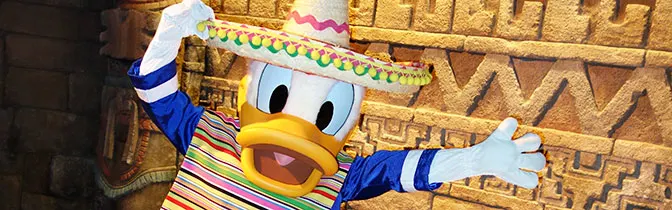 Donald Duck Epcot meet and greet KennythePirate