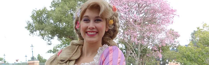 Rapunzel Magic Kingdom meet and greet KennythePirate