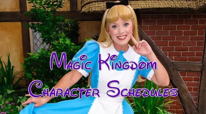 magic kingdom character schedules, how to meet Disney World Magic Kingdom characters