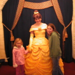 Belle in her gold ball gown at Akershus
