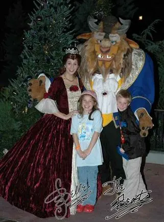 Belle and Beast at Mickey's Very Merry Christmas Party 2006
