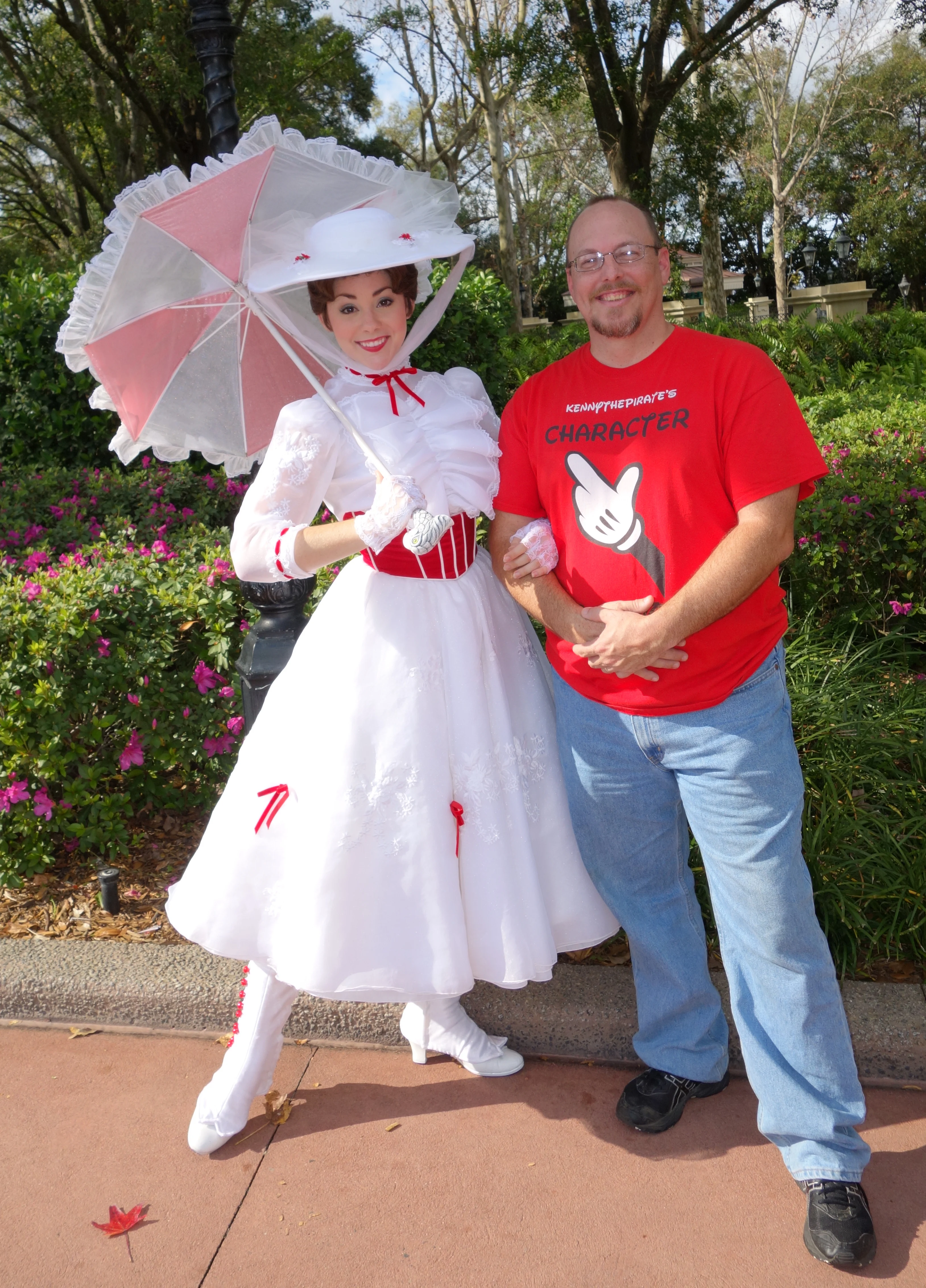 Mary Poppins at United Kingdom in Epcot 2013