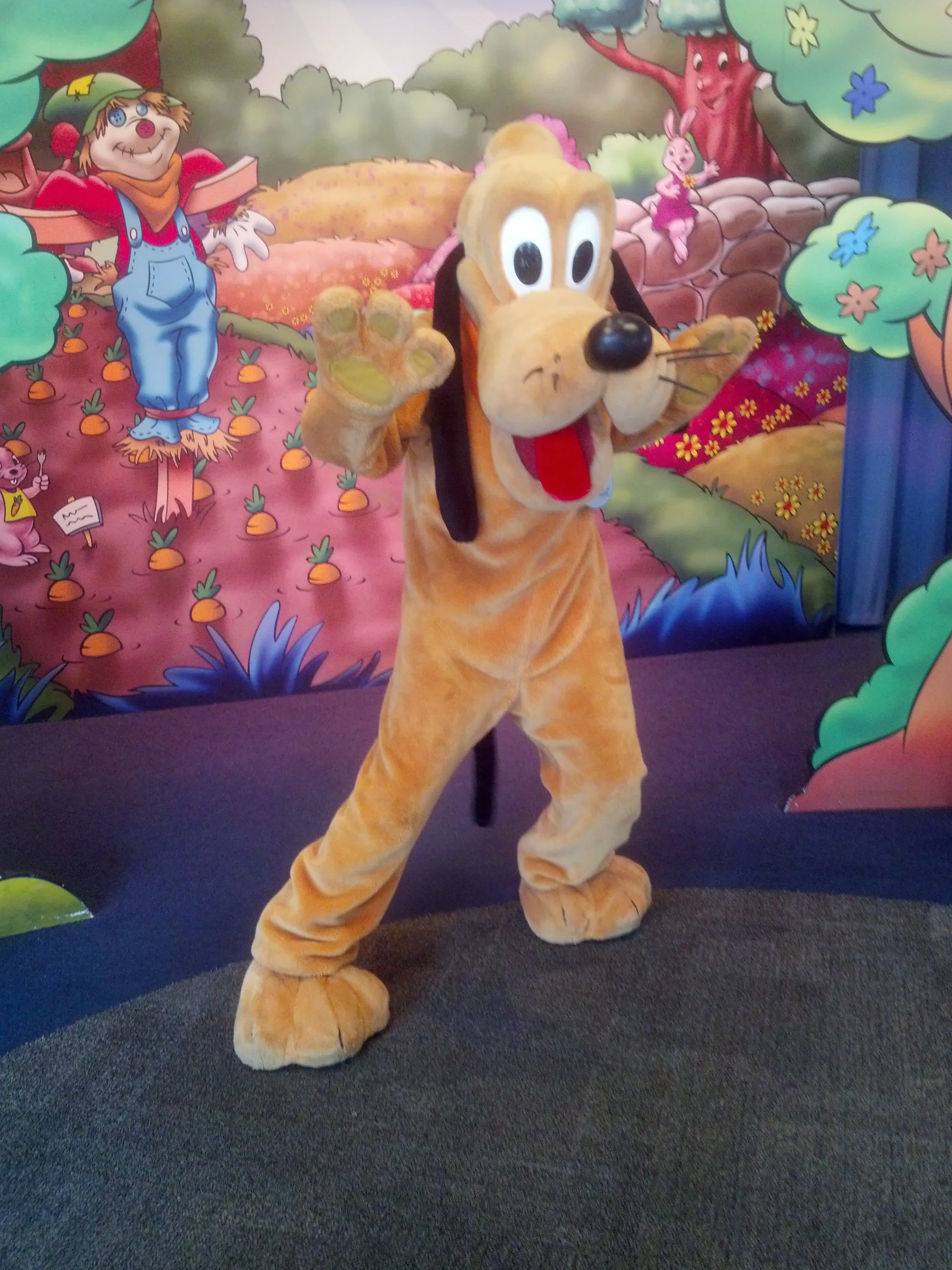 Pluto at Epcot Character Spot 2012
