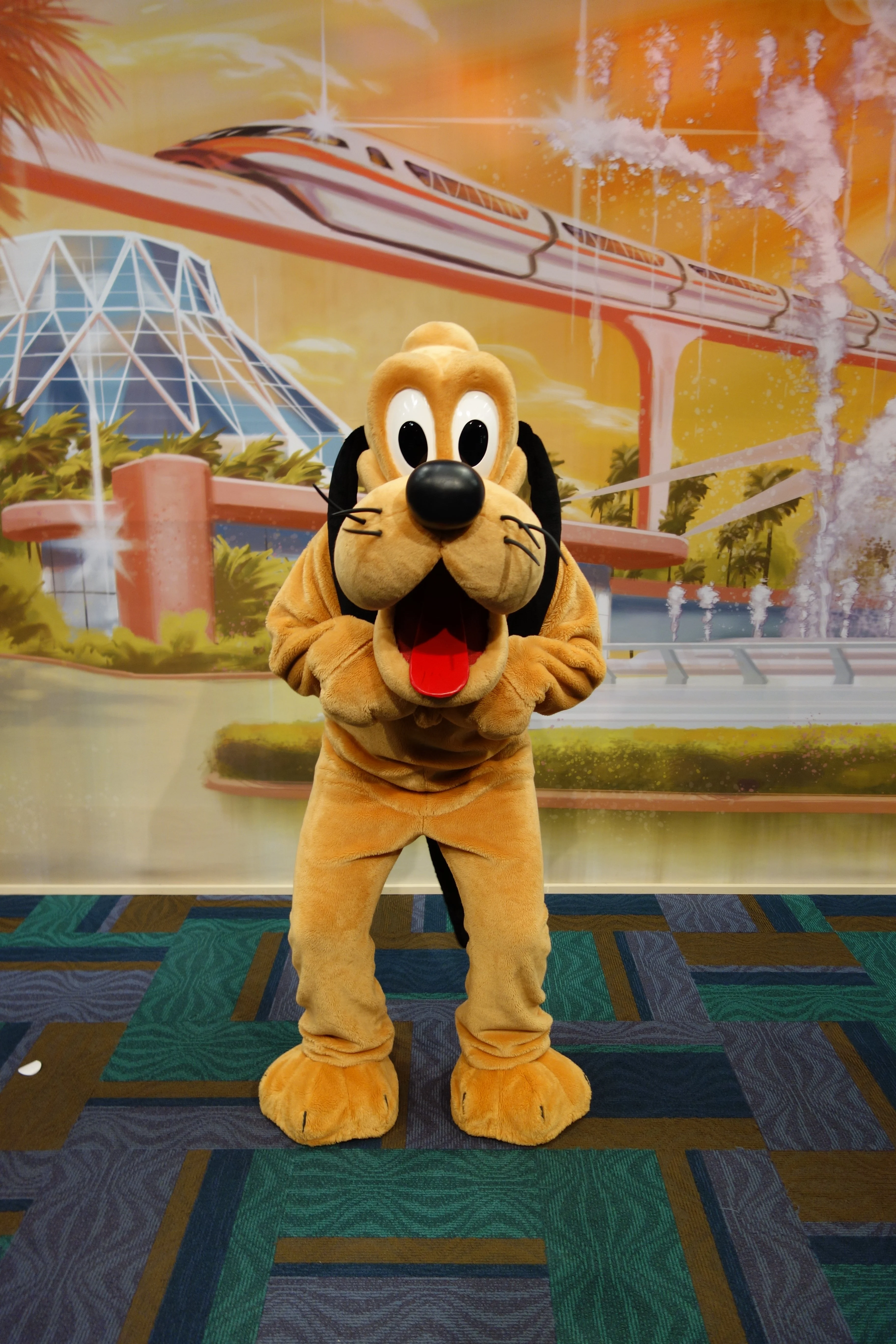 Pluto at Epcot Character Spot 2012
