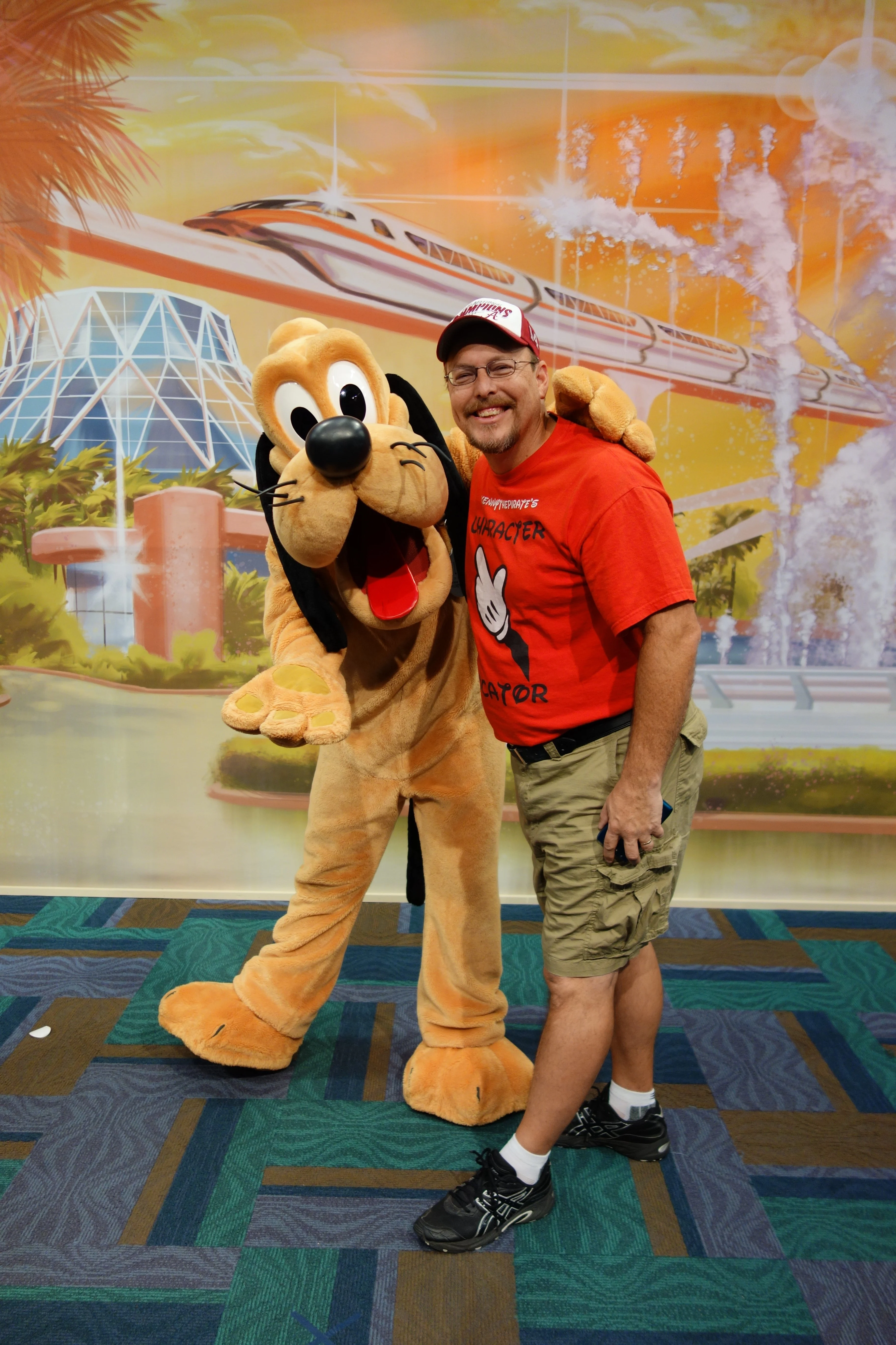 Pluto at Epcot Character Spot 2012