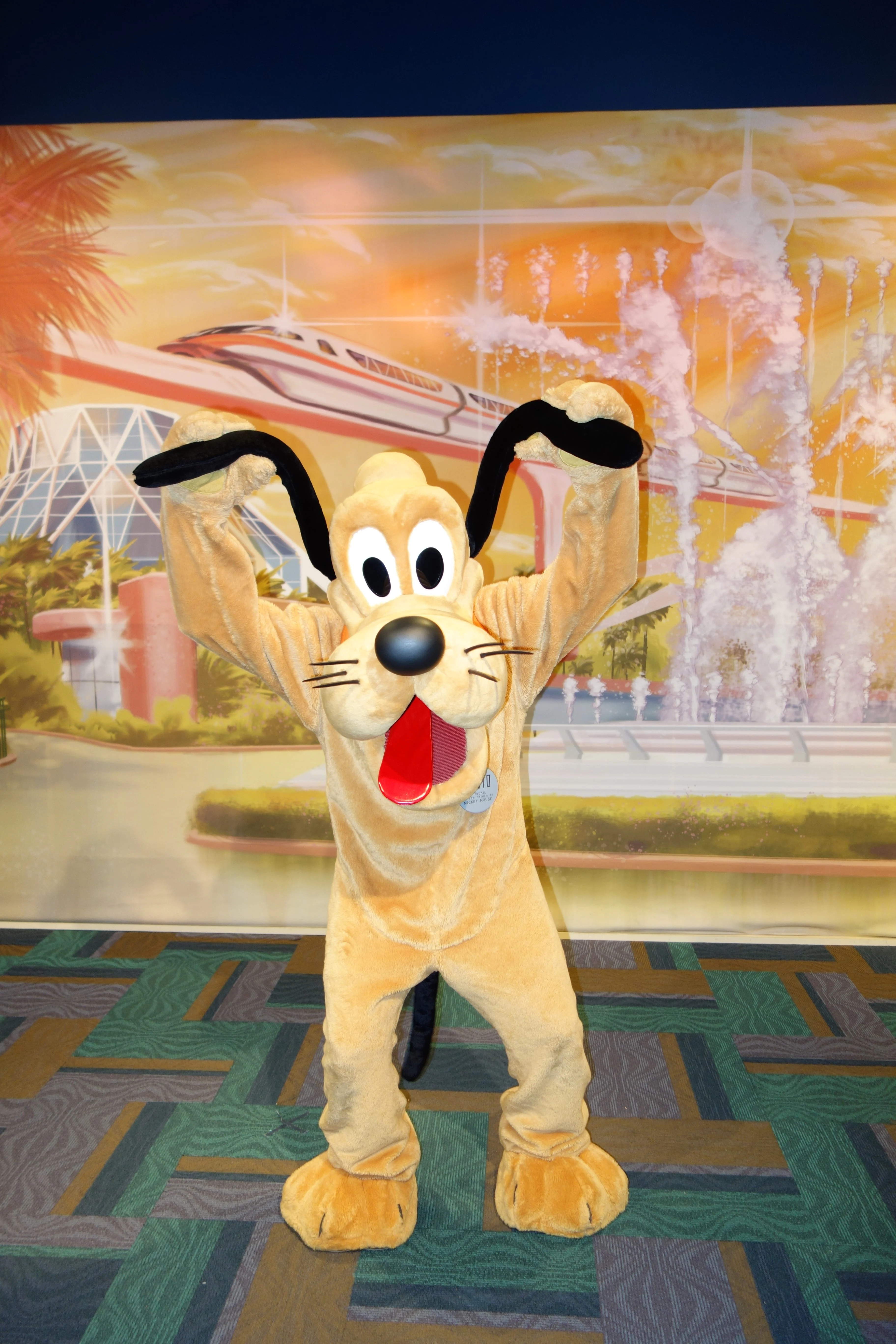 Pluto at Epcot Character Spot 2013